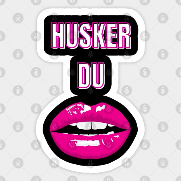 husker du red lips Sticker by angga108